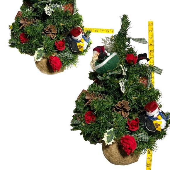 Christmas Tree Old World Vintage Hand Made Tabletop Vintage Decorated 21 inches - Picture 12 of 14